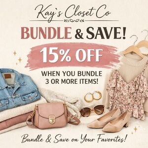 BUNDLE & SAVE | Get 15% off THREE or More Items